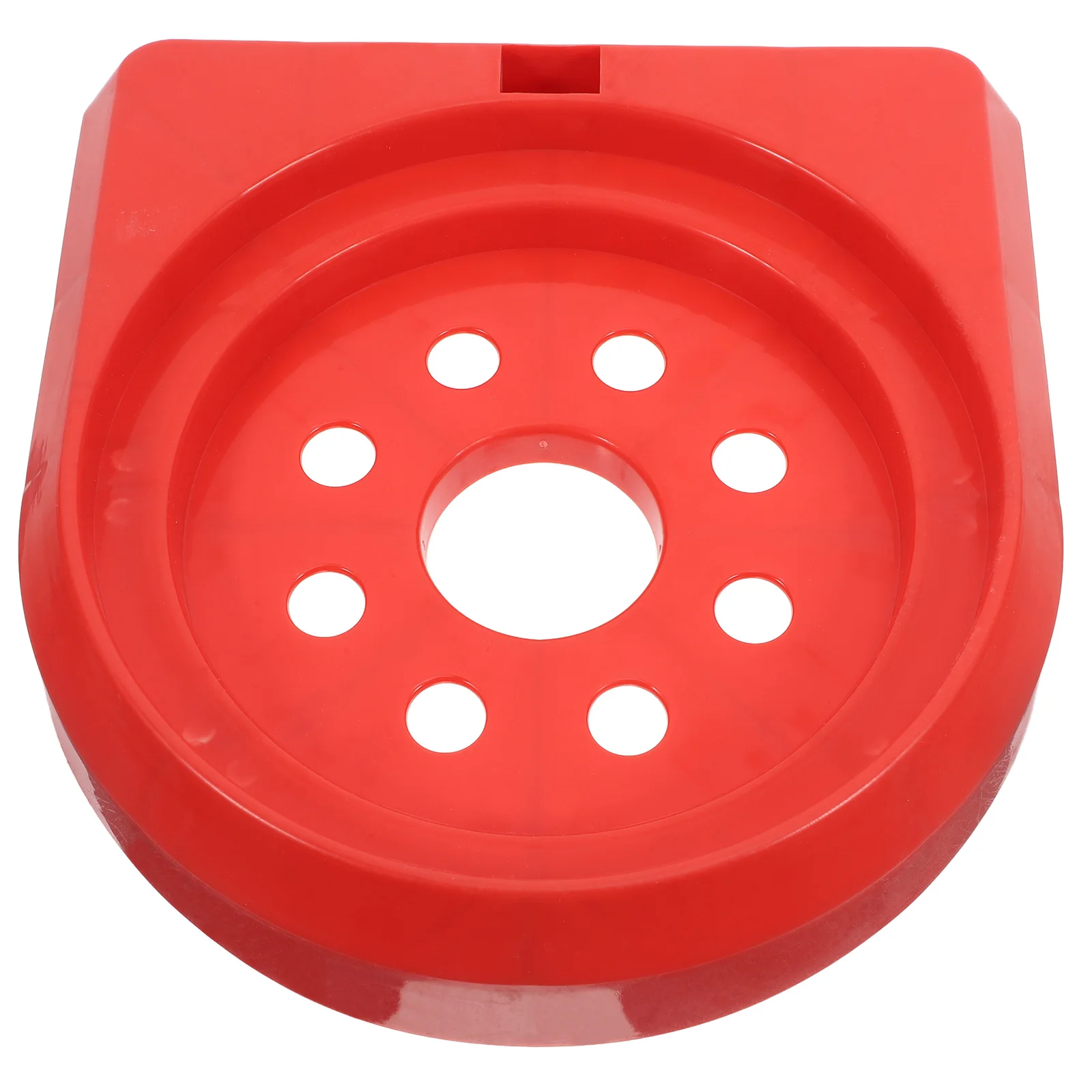 Supporto base per estintore Organizzatore in polvere secca in plastica Strumento di fissaggio per supporto per auto Staffa di supporto per supporto rosso