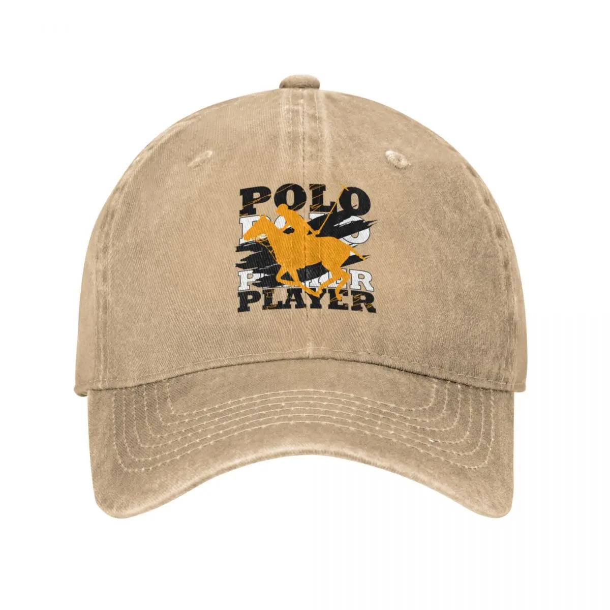 U.S.POLO Yellow Horsemen Ride A Horse Cowboy Denim Washed Baseball Cap For Women Sport Snapback Caps Mens Dad Hats