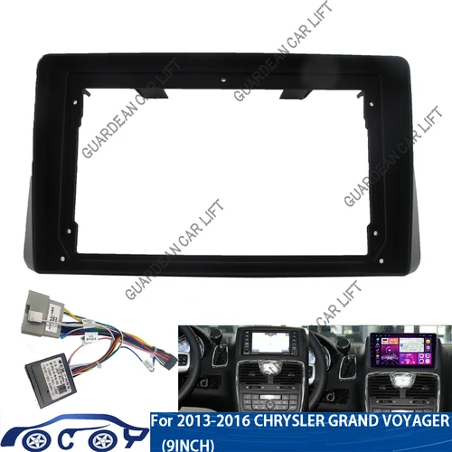 Reproductor multimedia con Android para coche, Radio estéreo con marco de carcasa, 2 Din, Panel de salpicadero, para Chrysler Grand Voyager Dodge Caravan 14 +