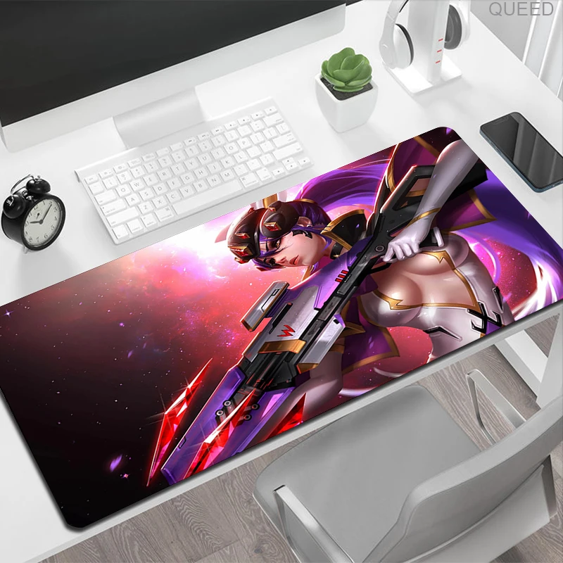 Коврик для мыши Genji Overwatch, большой игровой коврик для мыши Xxl 100x50 см 90x40 см