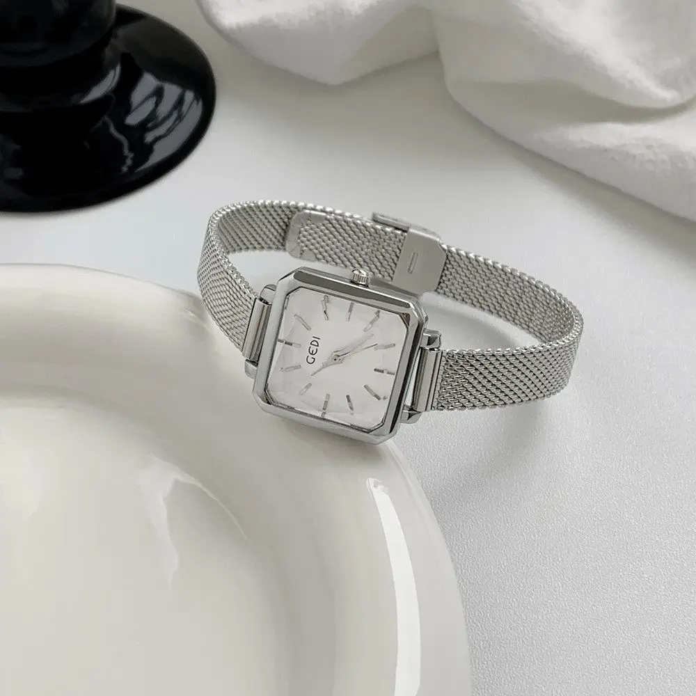 New Women'S Luxury Watch, Simple And Elegant Square Dial, Perfect Gift For Women, Creative And Stylish Ladies' Wristwatch.