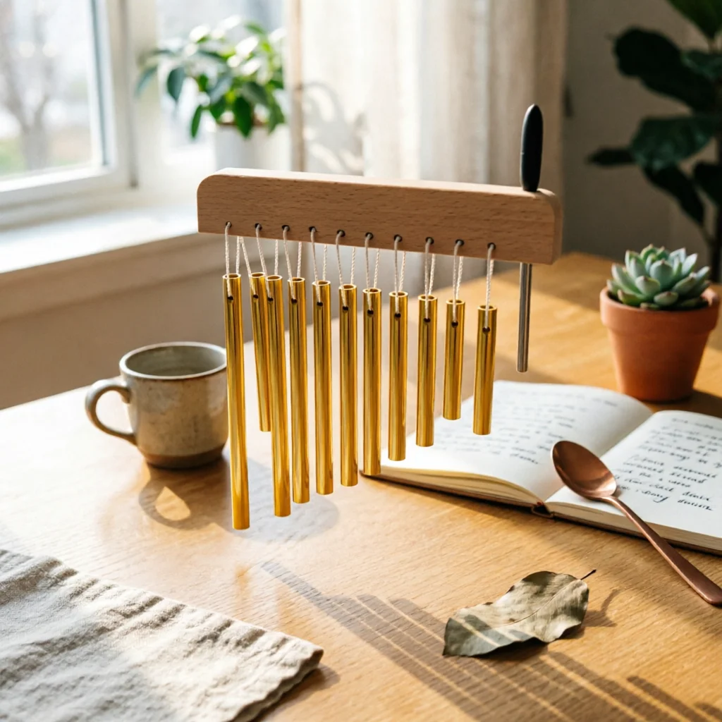 36-note Bar Chime Stable Three-leg Base Freestanding Wind Chime Setup for Teaching and Ensemble Use