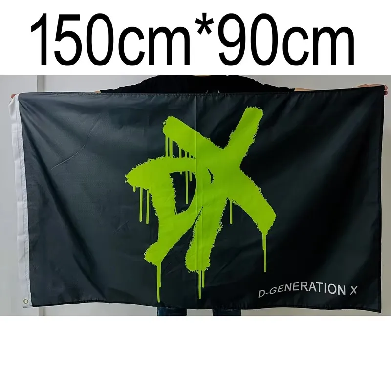 D-Generation X Single-Sided Flag DX Stone Cold Steve Austin 3:16 Superstar Logo Flag 150cm*90cm Win Craft