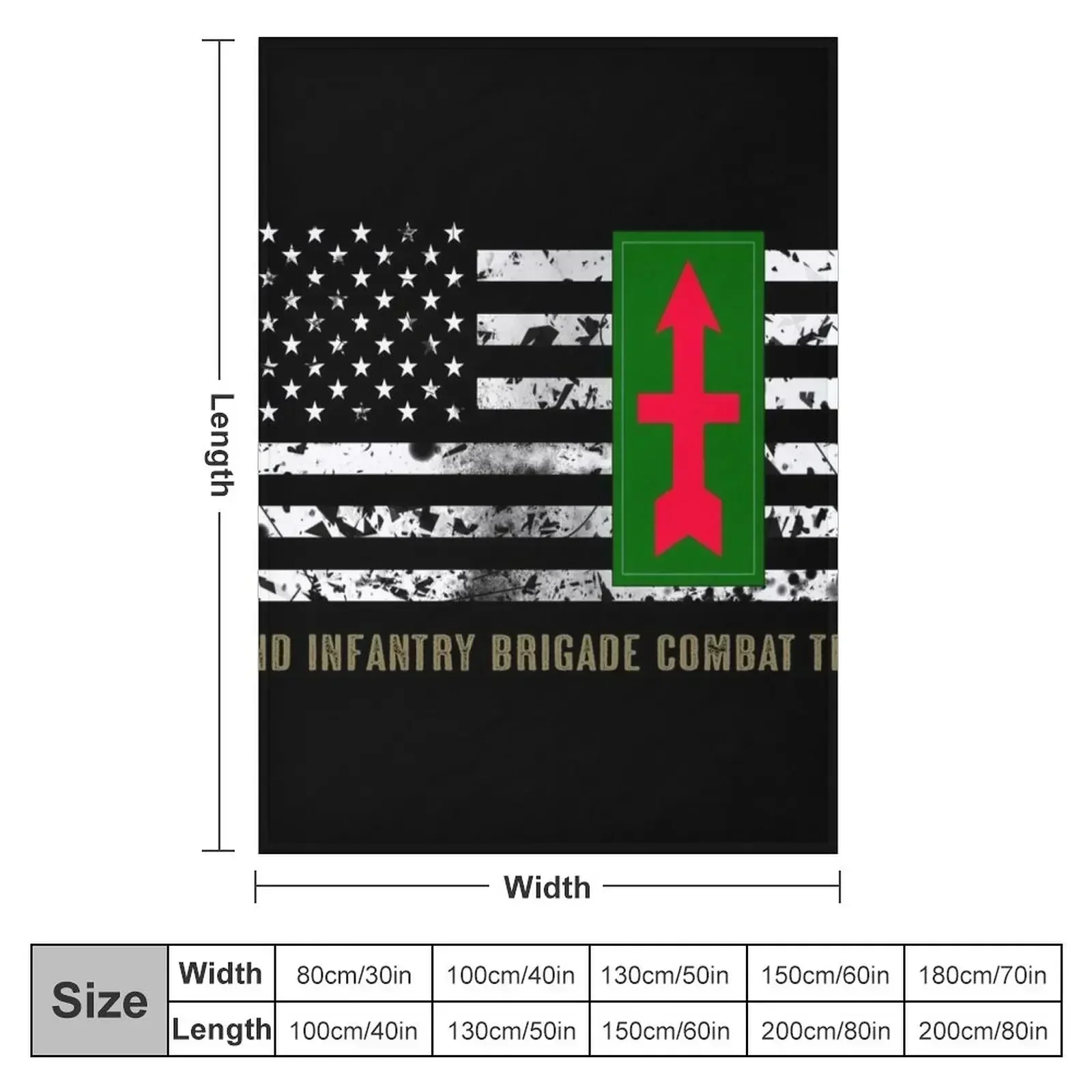 32nd Infantry Brigade Combat Team Throw Blanket couch cozy soft plush fuzzy picnic outdoor blanket