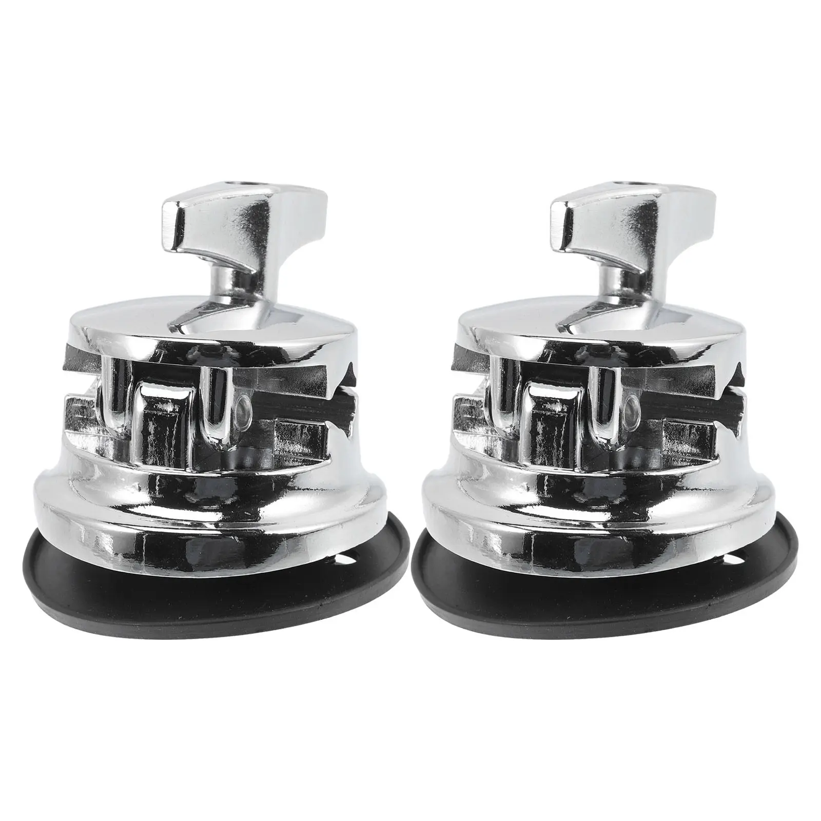2pcs Leg Base Zinc Alloy Floor Drum Holder Shock Absorbing For Percussion Instrument Foot Drum Set Mount Percussion Accessories