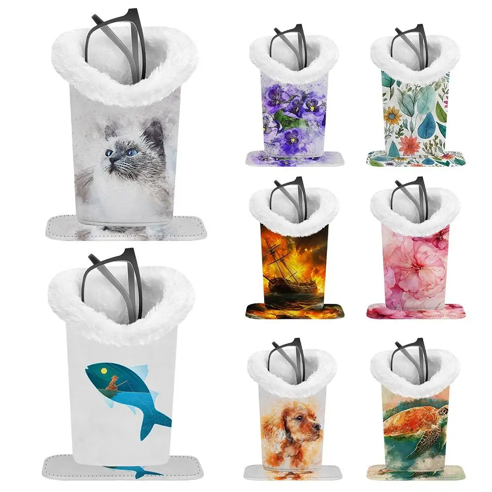 حامل عرض النظارات المغناطيسي الإبداعي من البولي يوريثان، حامل نظارات مطبوع مضاد للخدش للمكتب المنزلي