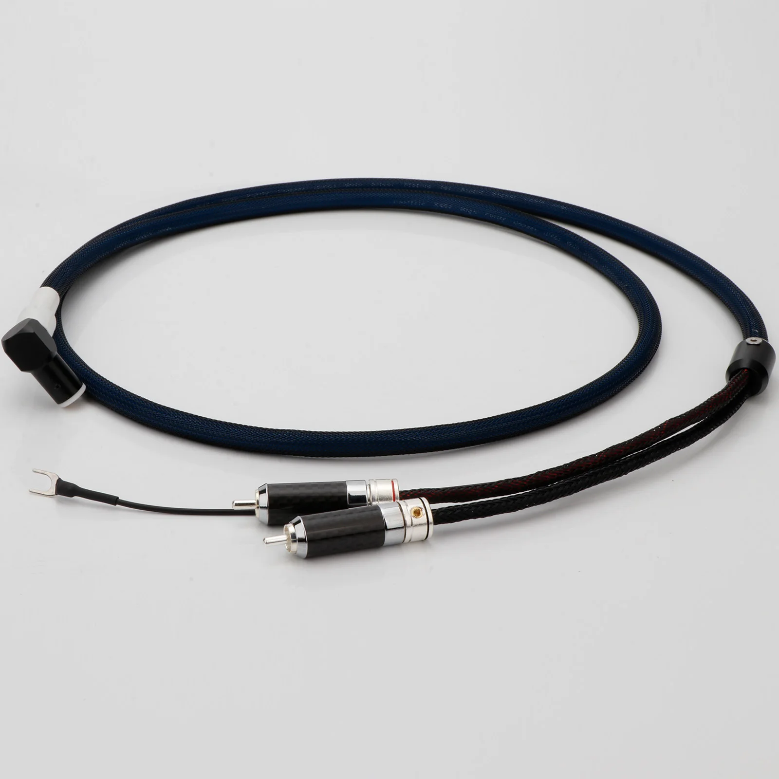 HiFi Audio 5PIN RCA Arm Audio Phono Тонарм-кабель 90 градусов штекер с заземляющим проводом OCC посеребренный с экраном 5-контактный DIN-линия