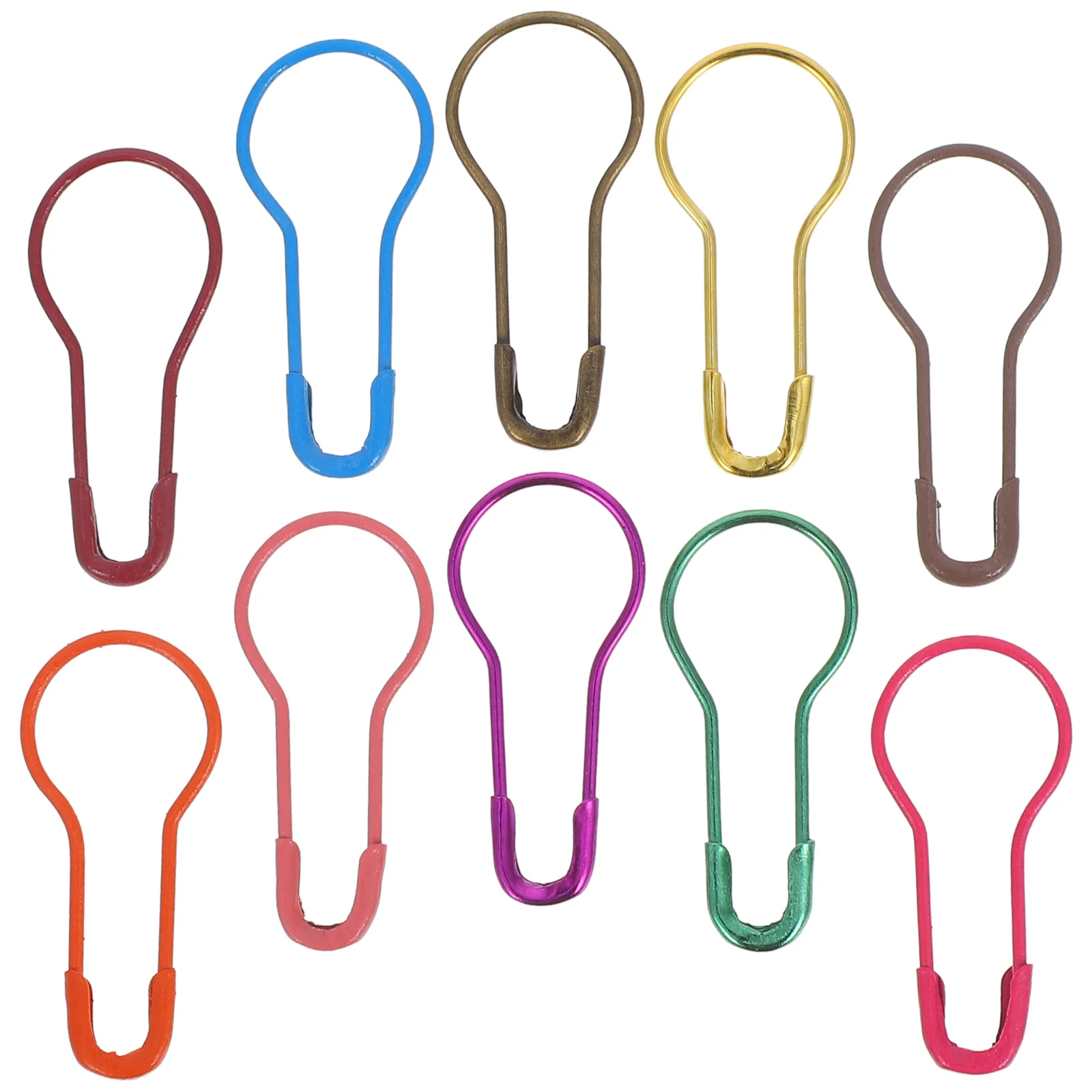 

300pcs Safety Assorted Colors Metal Gourd Bulb Pins For Diy Craft Sewing Laundry Decoration Gourd Pins