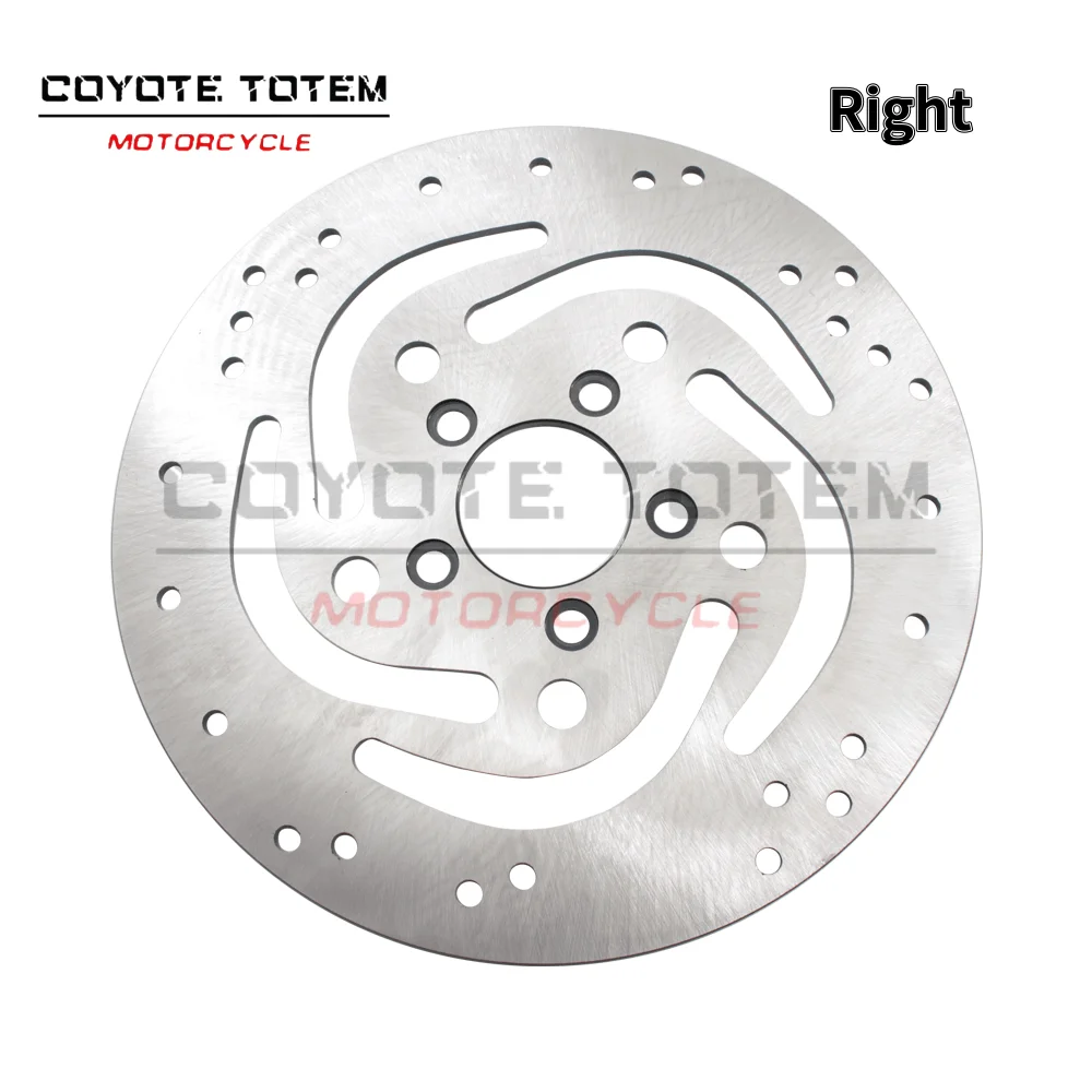 Compatible with Harley XL883, XL1200, Fat Dyna, Glide, Road King Front and Rear Brake Discs