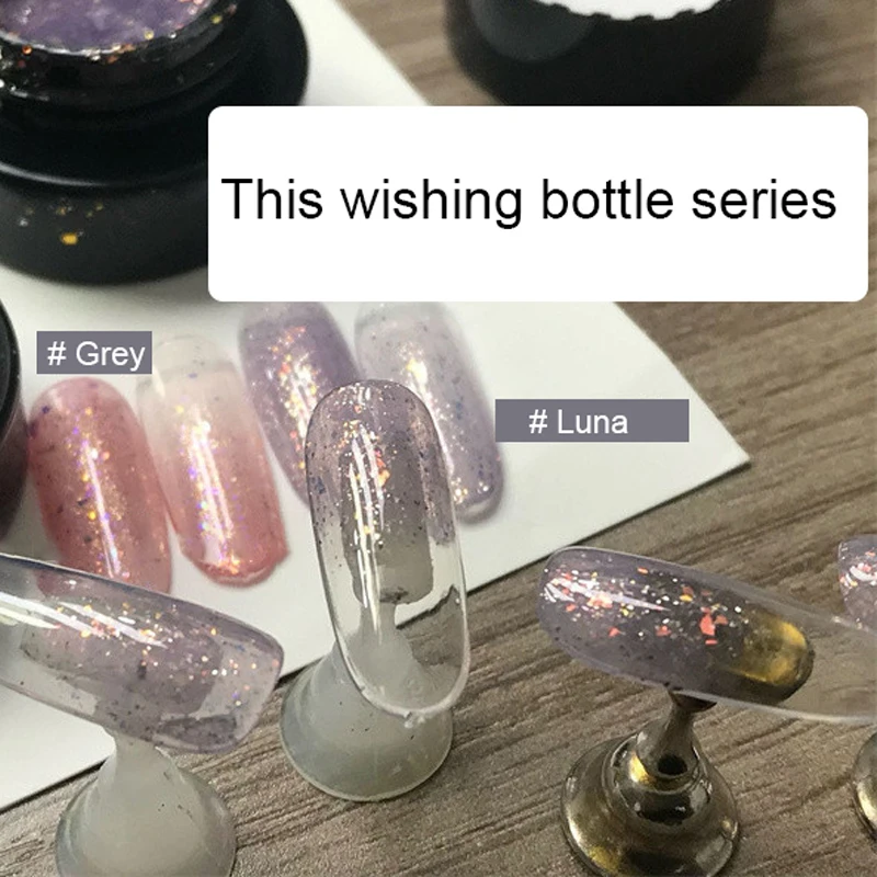 Pegamento de uñas para arte de uñas, brillo suave, brillo fino único, esmalte de uñas, inspiración de Arte de uñas bellamente brillante, Chic, Popular