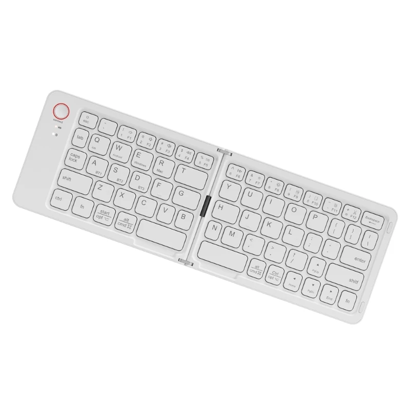 DN59 Foldable Wireless Keyboard,Quick Charging and Quiet Widely Connection For Multiple Devices Travel Friendly Small Keypad