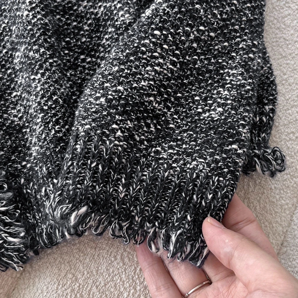 Cárdigan de lana de estilo coreano para mujer, suéter con bolso Tuyere francés para principios de otoño, ropa superior de moda al por mayor