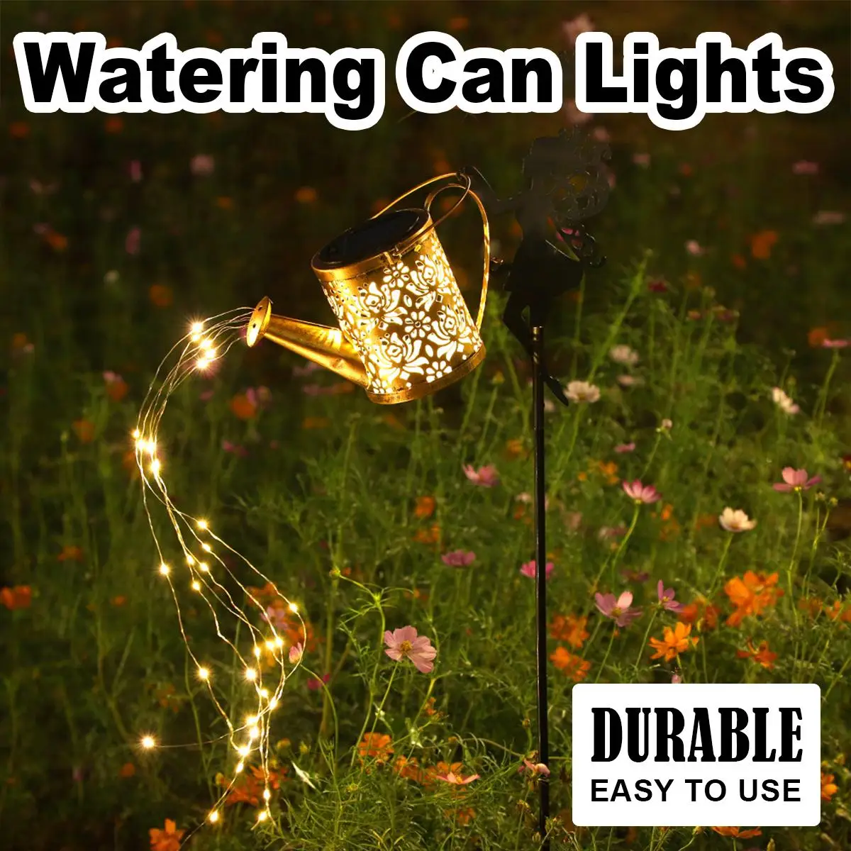 

Solar Wrought Iron Lamp Garden Walkway For-Garden Strip Night Lights Outdoor Waterproof Led Light Lighting Landscape Ground Plug