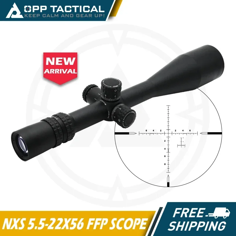 Tactical long-range Riflescope NXS 5.5-22X56mm FFP Hunting Scope