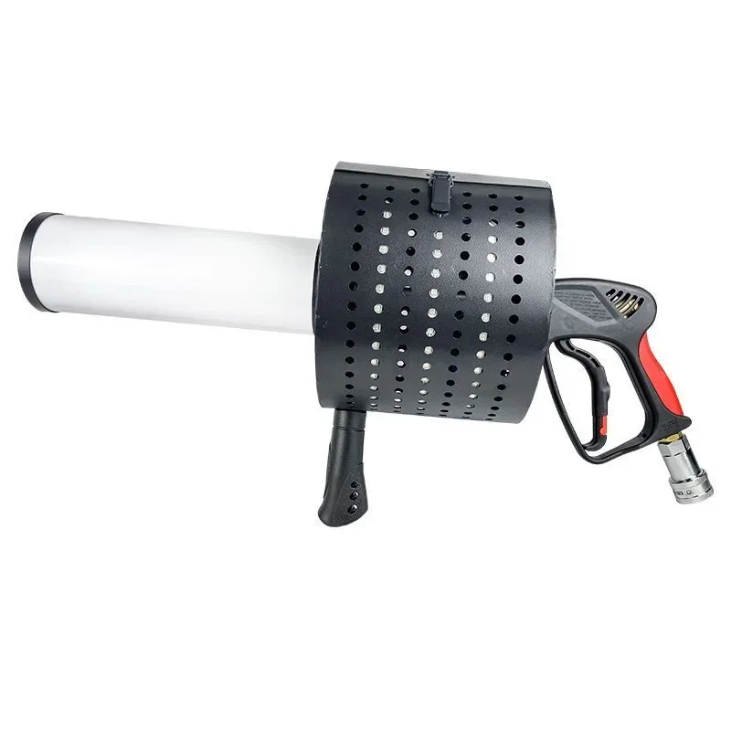 For LED Colored Paper Air Column Gun Stage Handheld Co2 Dry Ice Gun Atmosphere Props Carbon Dioxide Jet