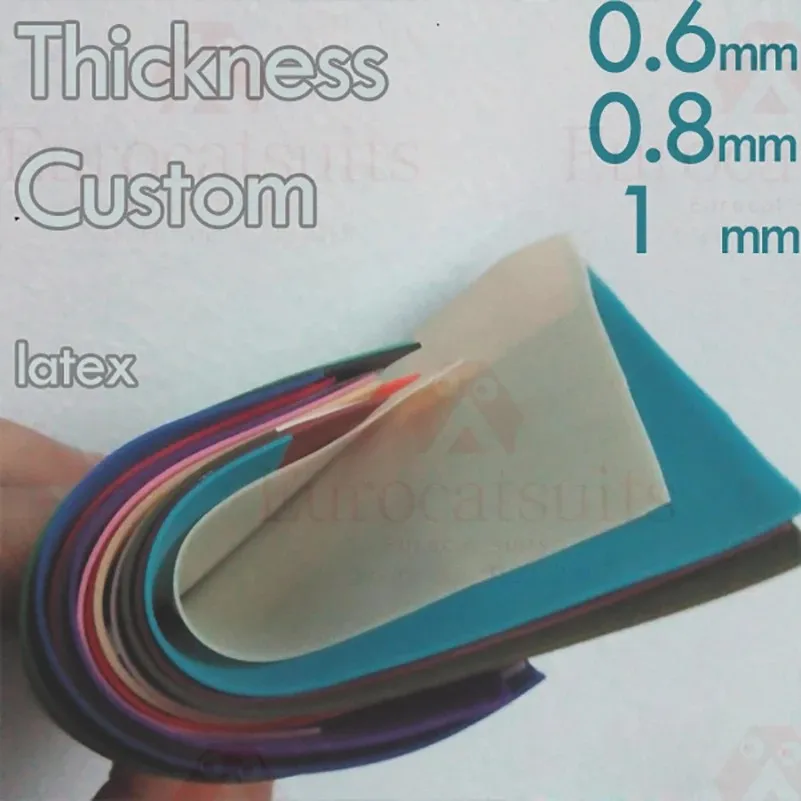 100% natural latex DIY latex clothing fabric 0.8MM natural latex 1.1MX1M  lattex sheet for rubber catsuit