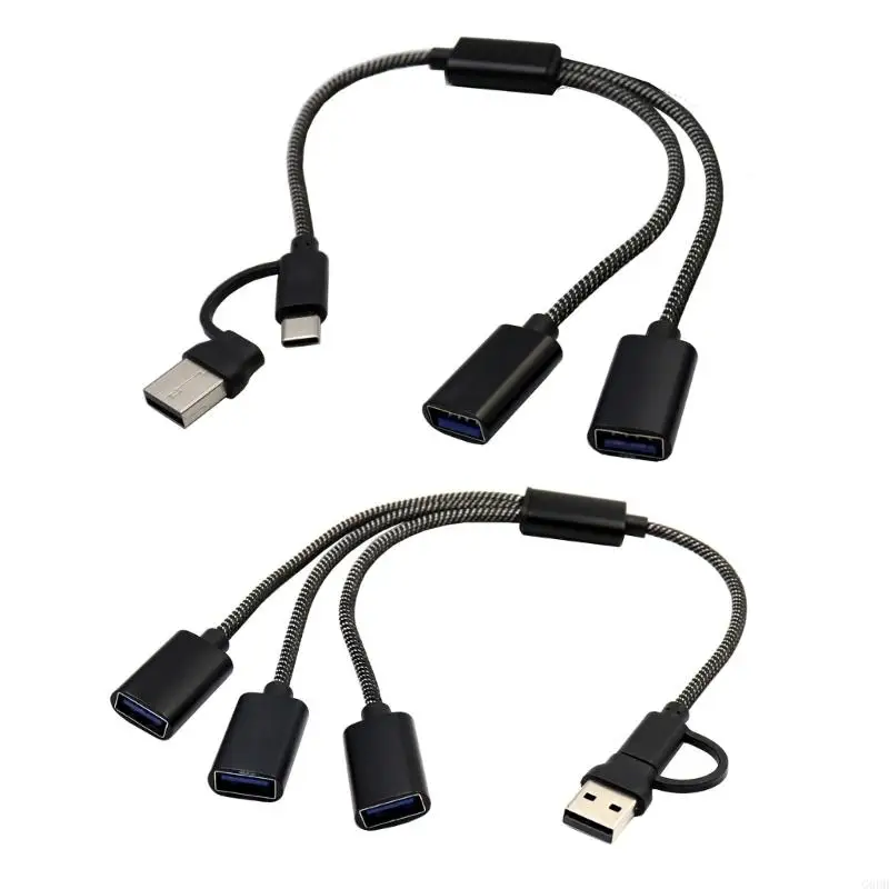 G6DD 2/3 Cổng USB2.0 Cáp bộ chia phụ nữ Dây bộ chuyển đổi USB để chuyển tệp