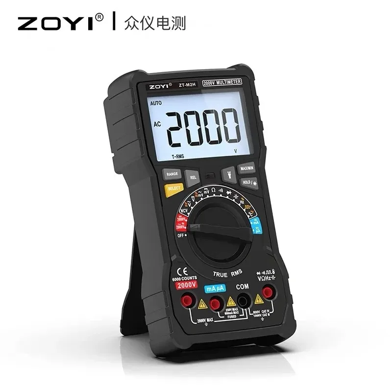 

ZOYI ZT-M2H Intelligent Anti burning Digital Multimeter AC/DC Current 2KV High Voltage Special Capacitance Meter