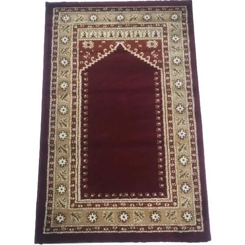 Silk Wool Carpet Prayer Rug Carpet Woven Oversized Claret Red Muslim Sales Top 2021 High Quality Fast Delivery Free Shipping