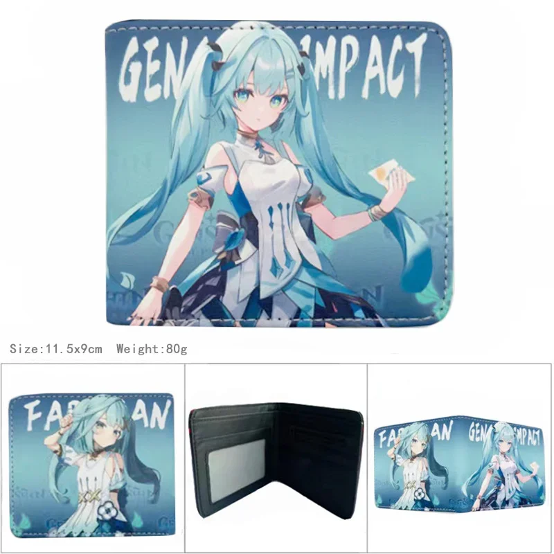 Anime Hatsune Miku PU Leather Wallets Kawaii Short Purse Wallet Photo Card Holder Cartoon Virtual Singer Manga Coin Purse Gifts