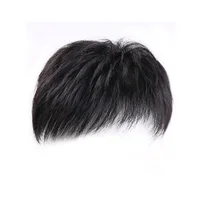 Best-selling Wig Men's Short Hair Inch Top Hair Patch Wig Piece Synthetic Fiber High-Temperature Silk Wig 3
