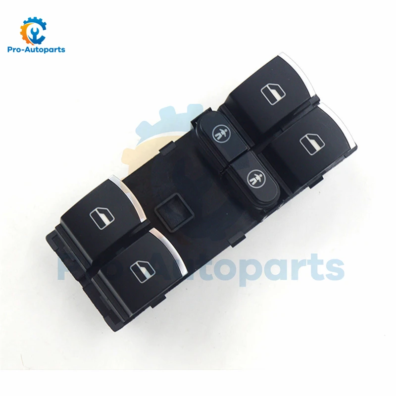 7P695985 Front Left Master Window Switch Black for VW 2011-14 Touareg 4-Door Seat Alhambra 2011 2012 2013 2014 2015 2016