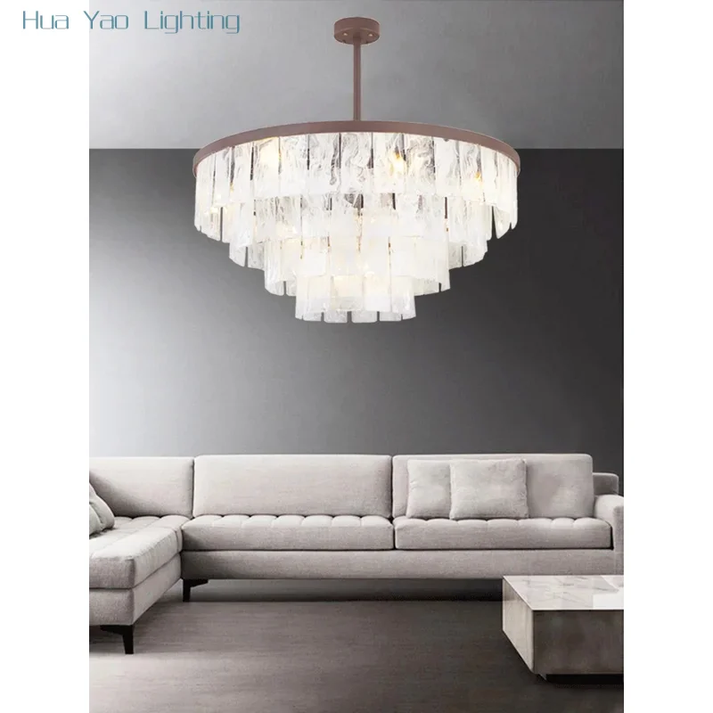 Luxury New Traditonal Pendant Light Mist Cloud Glass LED Lamparas Colgantes Para Techo Home Decoration Dimmable Designer Lamp