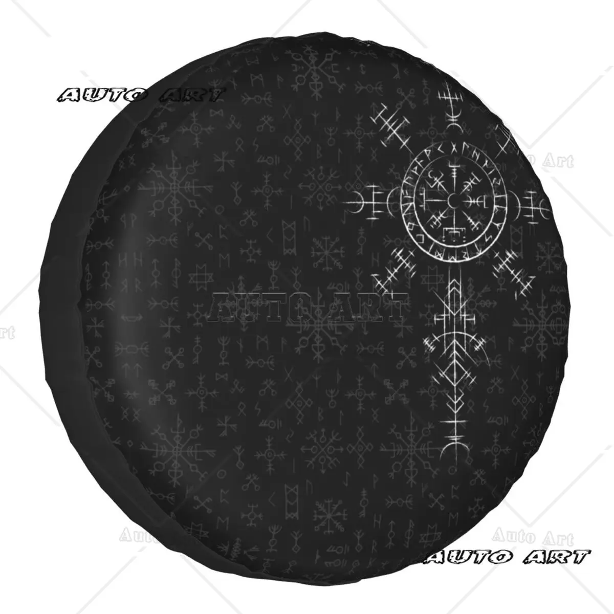 

Пользовательский Lucky Charm Viking Compass Vegvisir, чехол для запасного колеса, чехол для викингов Valhalla, автомобильные аксессуары