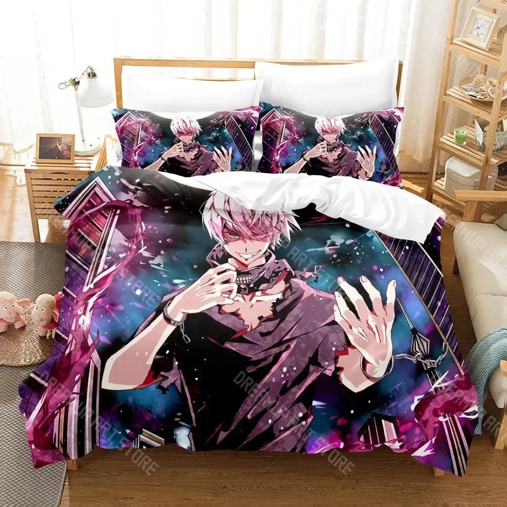 Exquisite 3D Print Tokyo Ghoul Bedding Set Single Twin Full Queen King Size Bed Set Aldult Kid Bedroom Duvetcover Sets