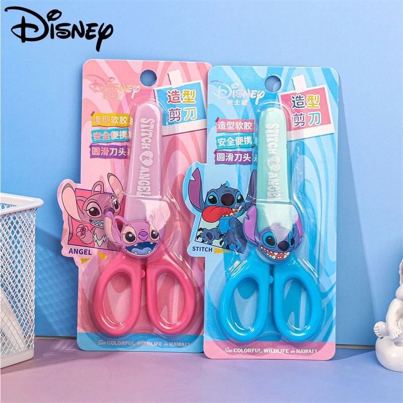 

Новые безопасные ножницы для детей из мультфильма «Disney Stitch Scissorslilo & Stitch», школьные принадлежности в подарок