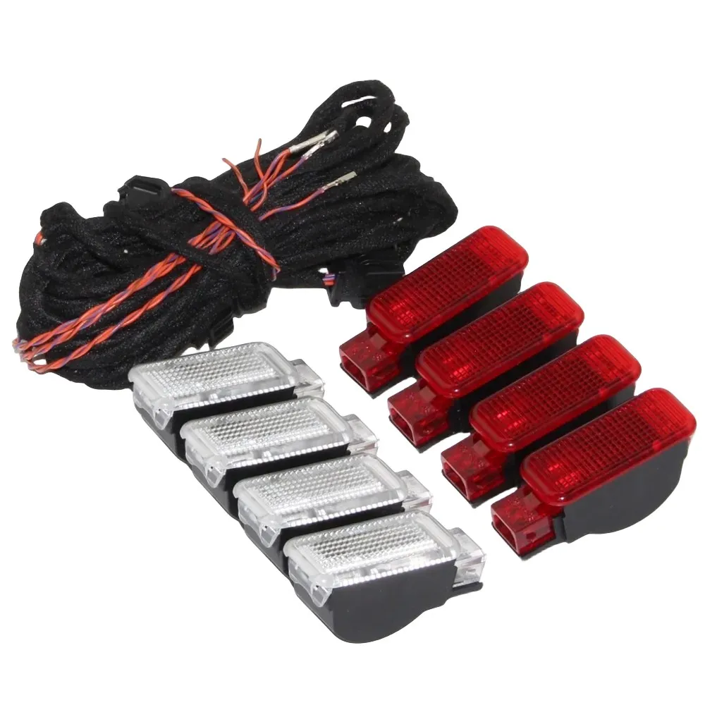 

8Pcs Door Warning Light Set For A3 A4 A5 A6 Allroad Quattro 7 8 Q3 Q5 TT R8 8KD 947 415 C 8KD 947 411 8KD947415C 8KD947411