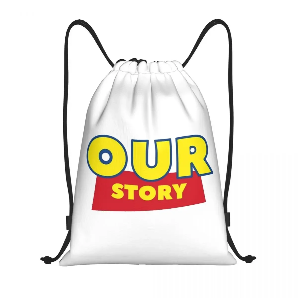 Our Story Toy Story Drawstring Bags Sports Backpack Gym Sackpack Water Resistant String Bag for Running