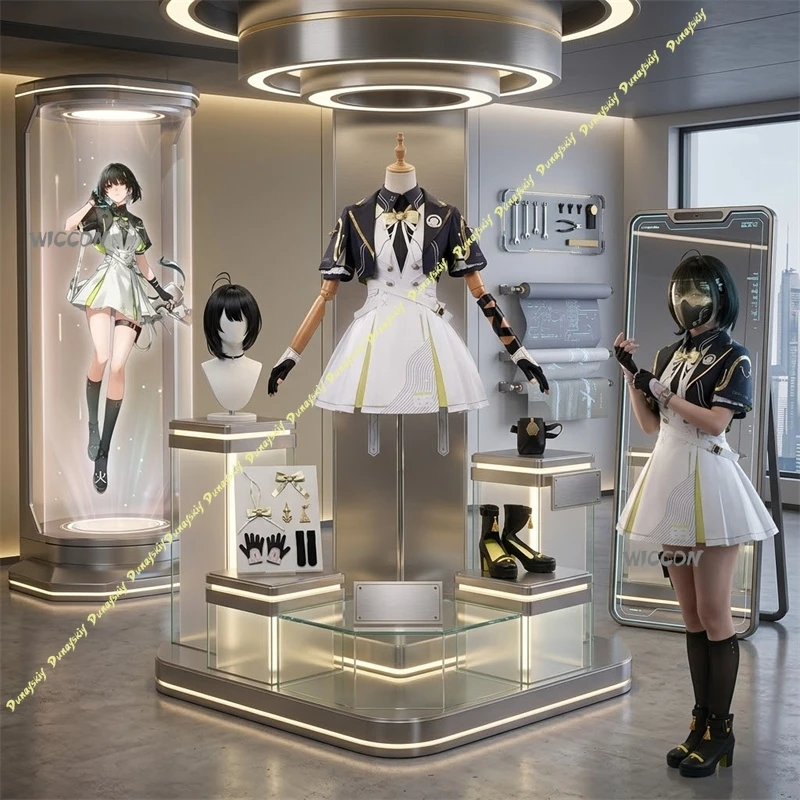 

Wuthering Waves Costume Rover (Female) Cosplay Costume Hallowen Play Role Clothes High Quality Set With Clothes,Wigs,Shoes