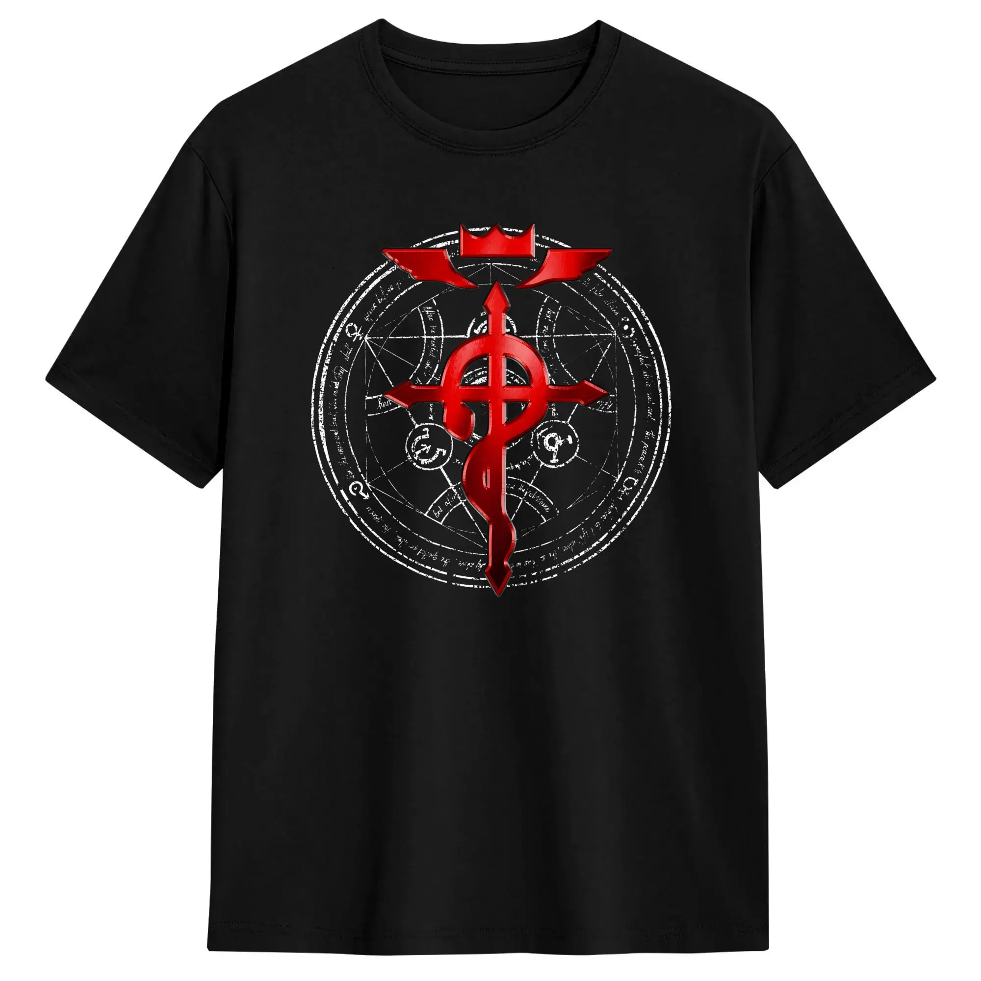 FullMetal Alchemists T Shirt Beach Transmutation Symbol  Harajuku T-Shirts Adult 100 Cotton Crew Neck 5XL 6XL Top Tees