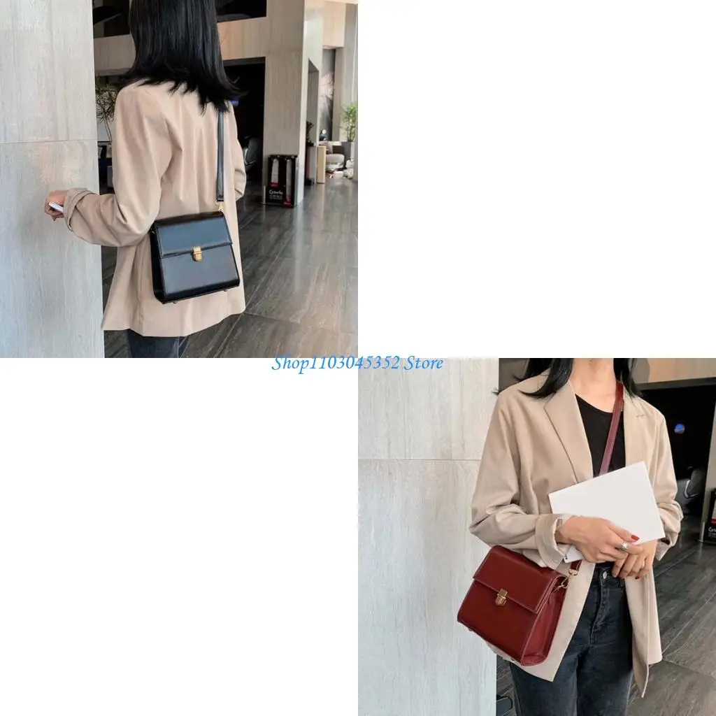 

Fashion Crossbody Bag for Women PU Leather Bag Mini Square Bag Purses Girl Korean Shoulder Bag