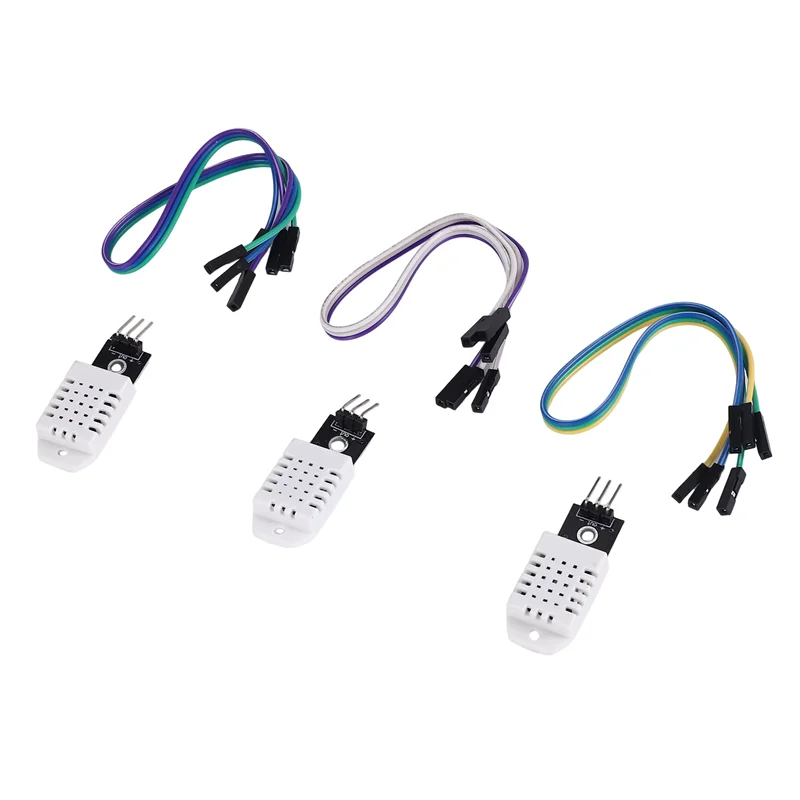 

3Pack For DHT22 For AM2302 Temperature And Humidity Sensor Module With Cable For Arduino And Raspberry Pi Including Ebook