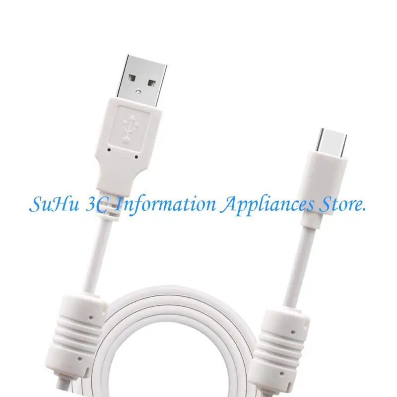  USB to Type c Data and Charging Cable with Exterior Housings and White PVC Outer Layer for Routine Cable Tasks
