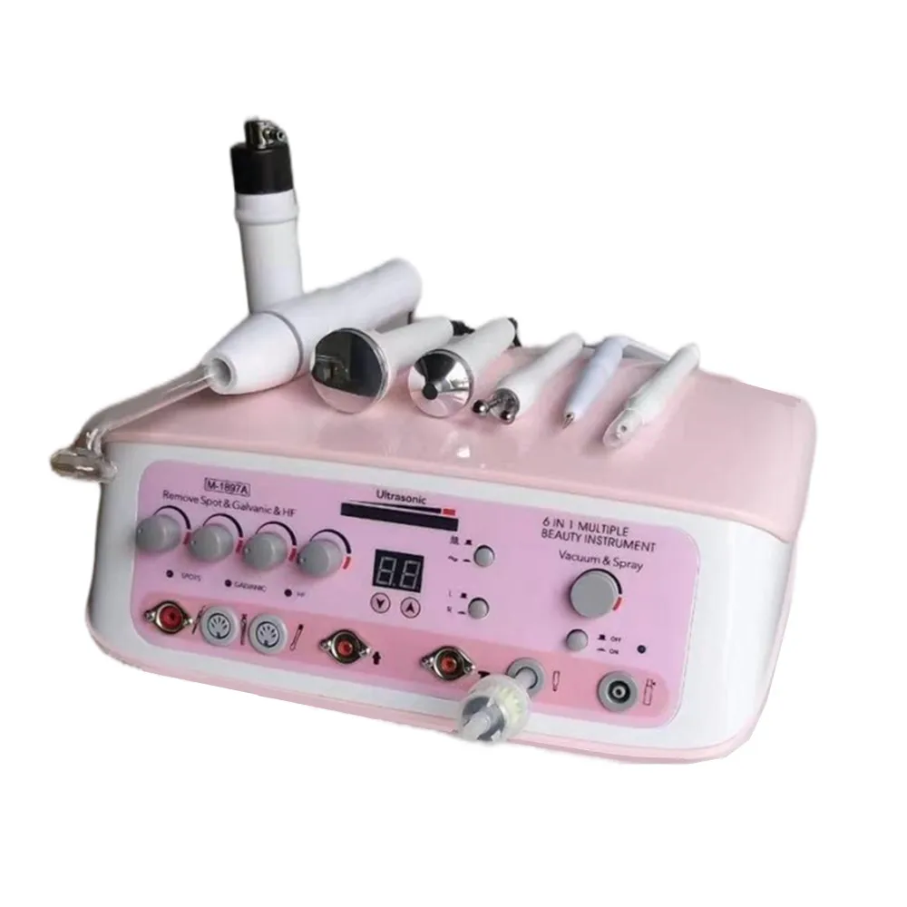 multifunction  equipment facial Ultrasonic Vacuum Galvanic High  Spray Facial Machine