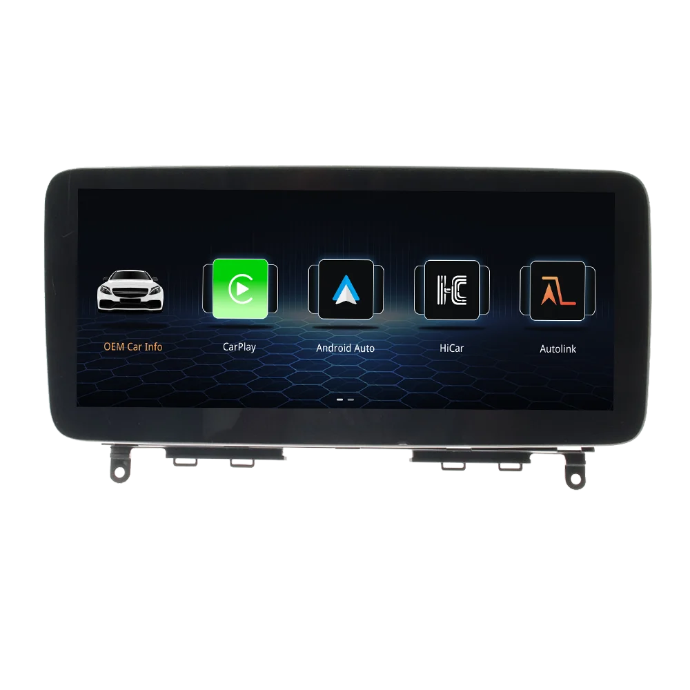 Leitor de DVD estéreo do carro com tela QLED, rádio multimídia para Mercedes Benz Classe C W204 06-14, Linux OS, 10.25 ", unidade de navegação