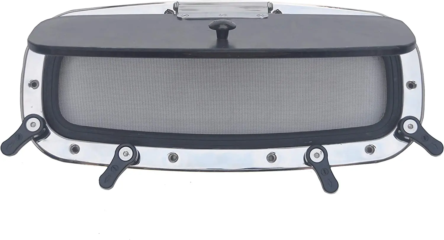 Boat Porthole/Portlight Hatch/Window- Stainless Steel Rectangular Opening for Boat/Yacht/Nautical/RV