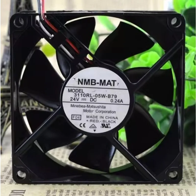 

Новый вентилятор-кулер для NMB 3110RL-05W-B79 8025 8 см 24 В 0,24 А вентилятор преобразователя частоты с двойным шарикоподшипником 80*80*25 мм