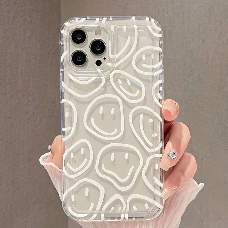 

Pop Phone Case For Samsung A54 5g A34 A52 A53 A55 A32 A14 A13 A15 Case Galaxy S21 FE S22 S23 S24 Ultra Plus White Smile Clear Co