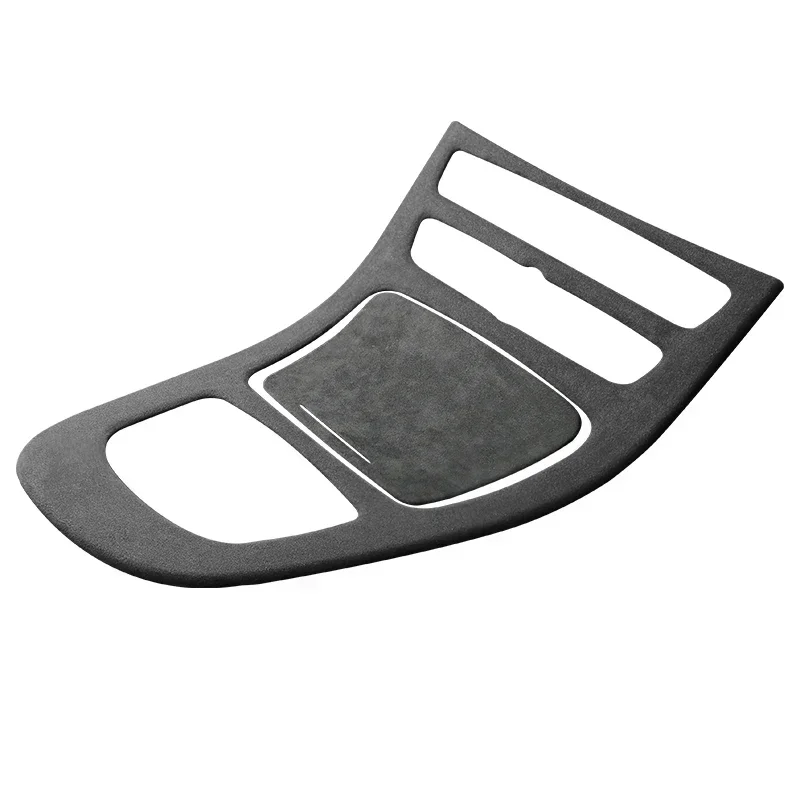 Car Interior Center Console Gear Shift Lever Panel Shell Alcantara Suede For Mercedes Benz E-Class W212 W213 2019-2025