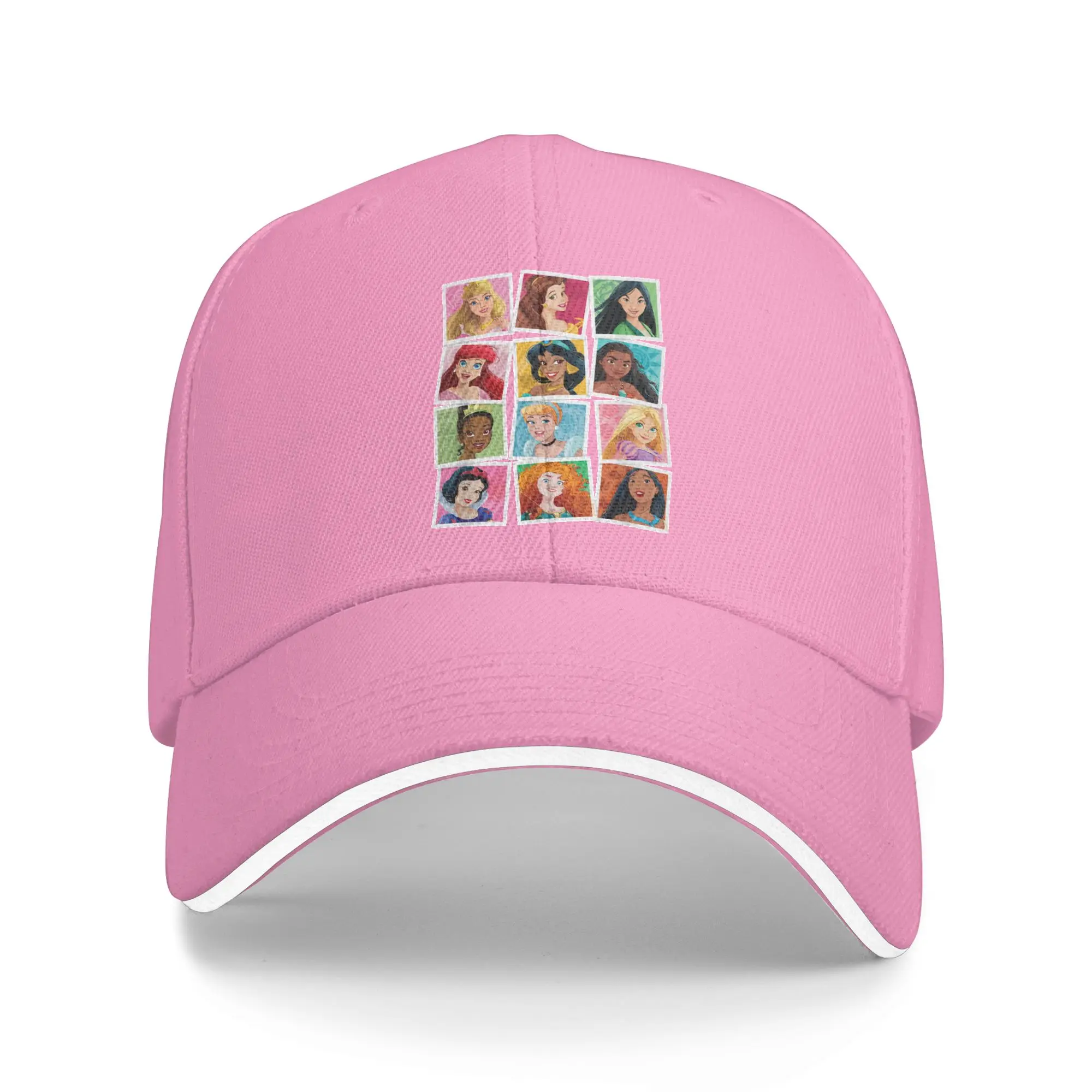 Princess Photos Picture Collection Casual Baseball Cap Summer Trucker Hat Breathable Sports Snapback Cap Couple Baseball Caps
