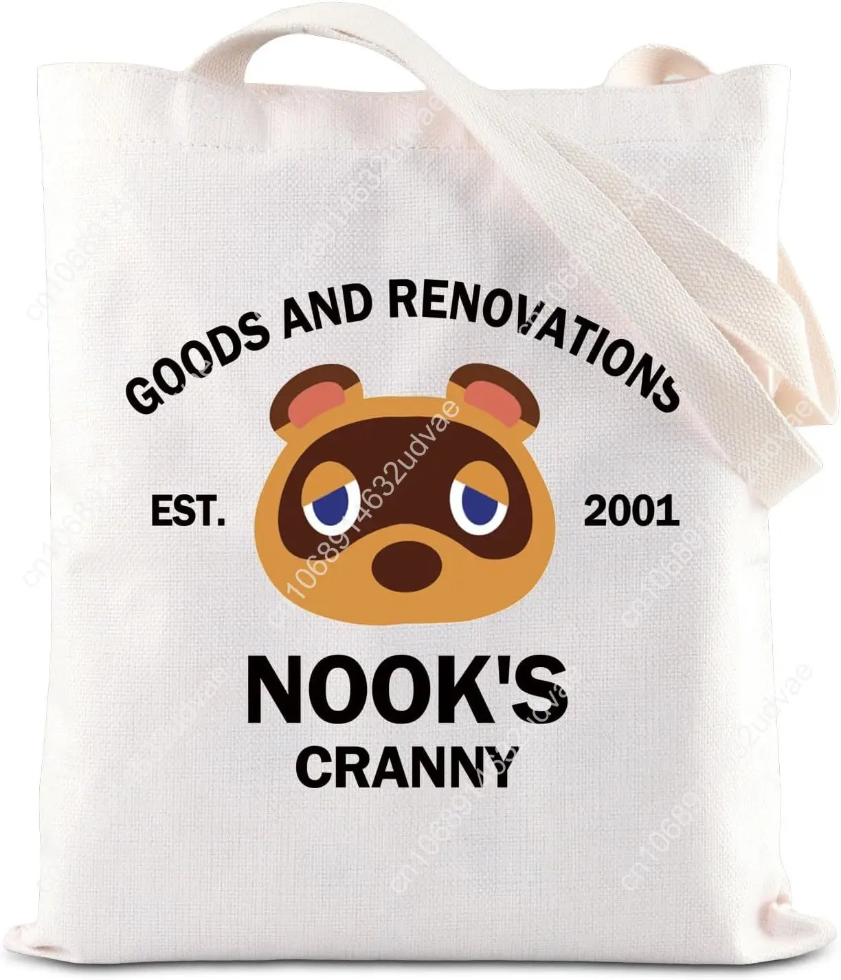Merchandise Inspired Tote Bag Animal Villagers Gift Racoons Character Shoulder Bag Video Gamer Lovers Gift