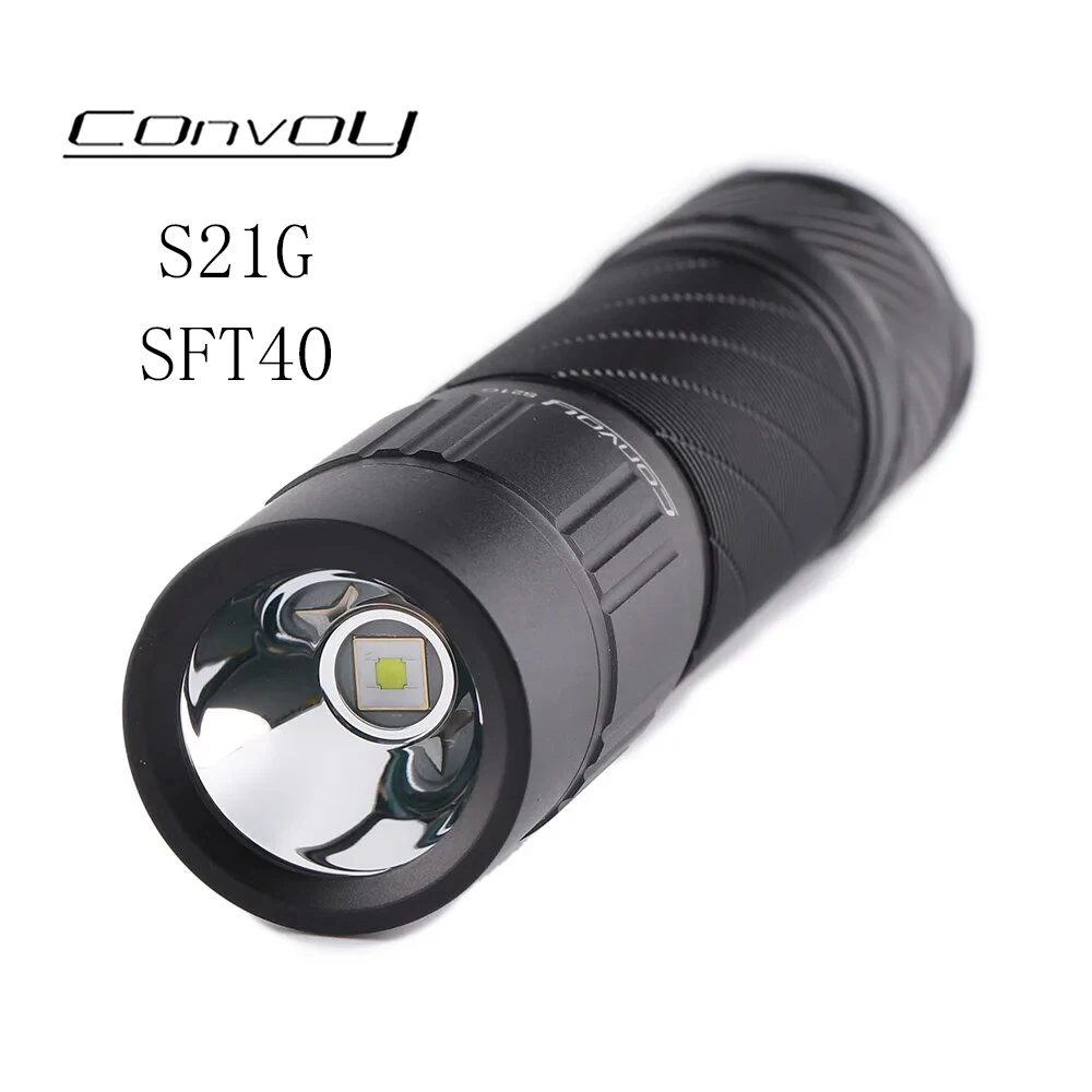 Convoy S21G with SFT40 Led 21700 flashlight Torch Flash Light Lanterna High Power Linterna Camping Fishing Work Latarka