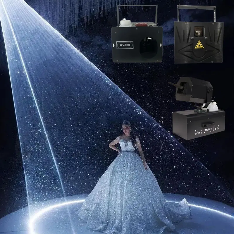 Butoy 10W Laserowe Oświetlenie Ślubne DMX Bluetooth Bezprzewodowe Sterowanie 500W Wytwornica Mgły Wodnej 2000W Wytwornica Płatków Śniegu na Festiwale