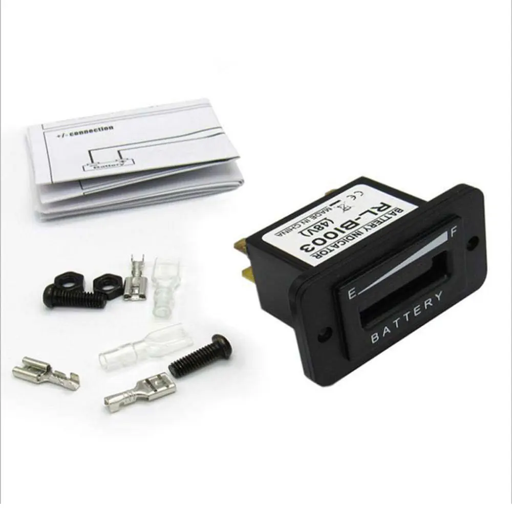 Imagem -05 - Led Indicador de Bateria Medidor de Nível de Bateria Ip65 para Club Car Fork Elevadores Medidor de Bateria dc 12v 24v 36v 48v