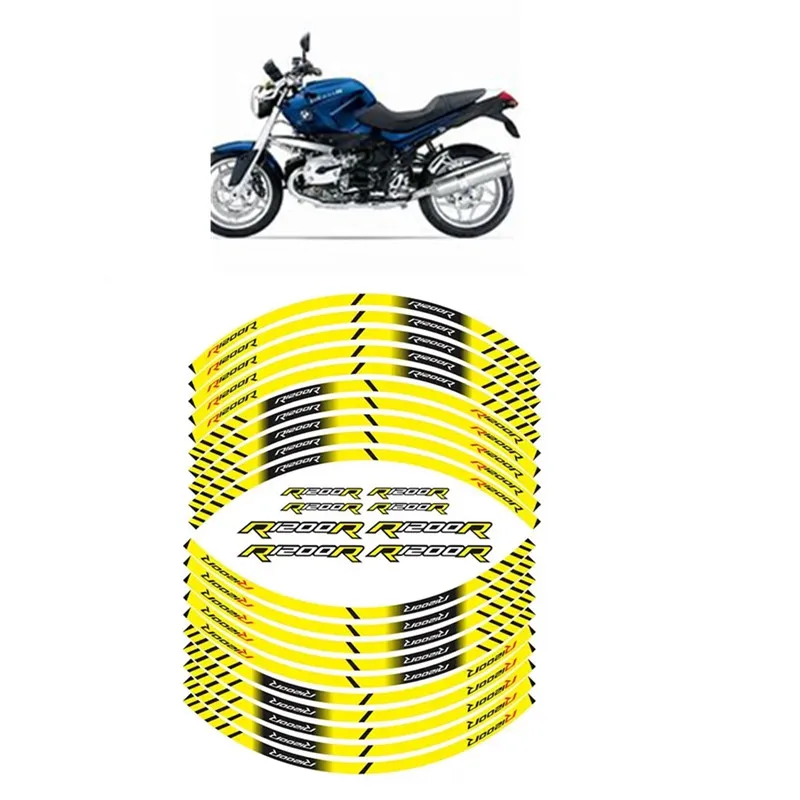 FOR BMW R1200R Motorcycle Parts Contour Wheel Decoration Decal Sticker - 4