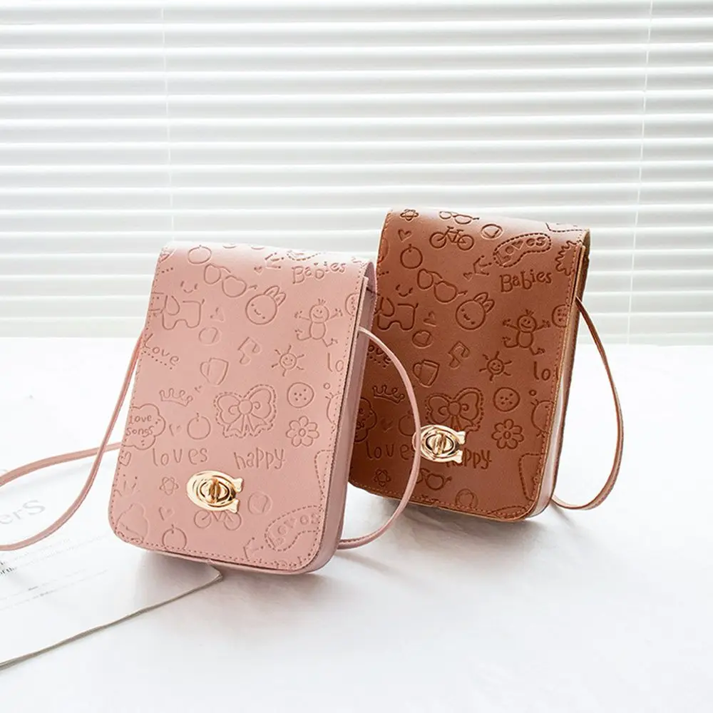 Women Small Square Handbags Fashion PU Shoulder Bags Female Crossbody Messenger Mobile Phone Bags